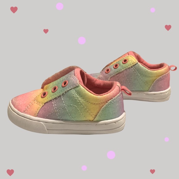 Wonder Nation Girls Size 3 multi color Sparkle sneakers - Picture 4 of 7